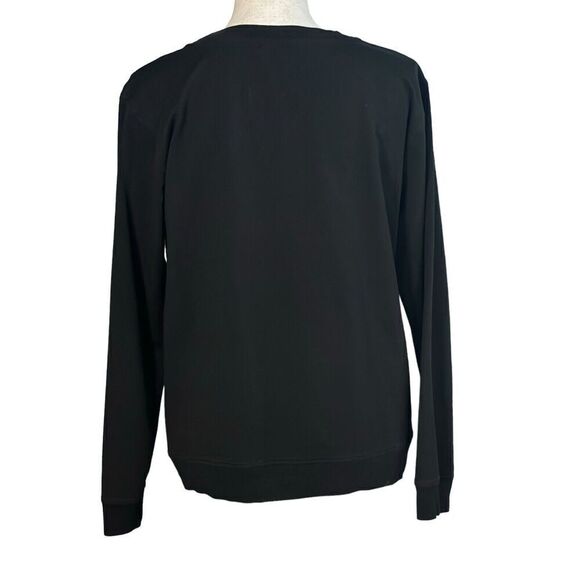 Karl Lagerfeld Sweater Size Small Lace Black  Prepy Dainty Goth Neutral Work - Picture 3 of 8